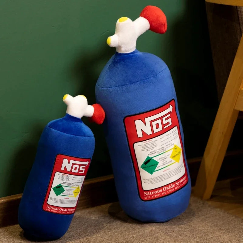 Iconic NOS Bottle Royal Blue Plush Pillow - Image 2