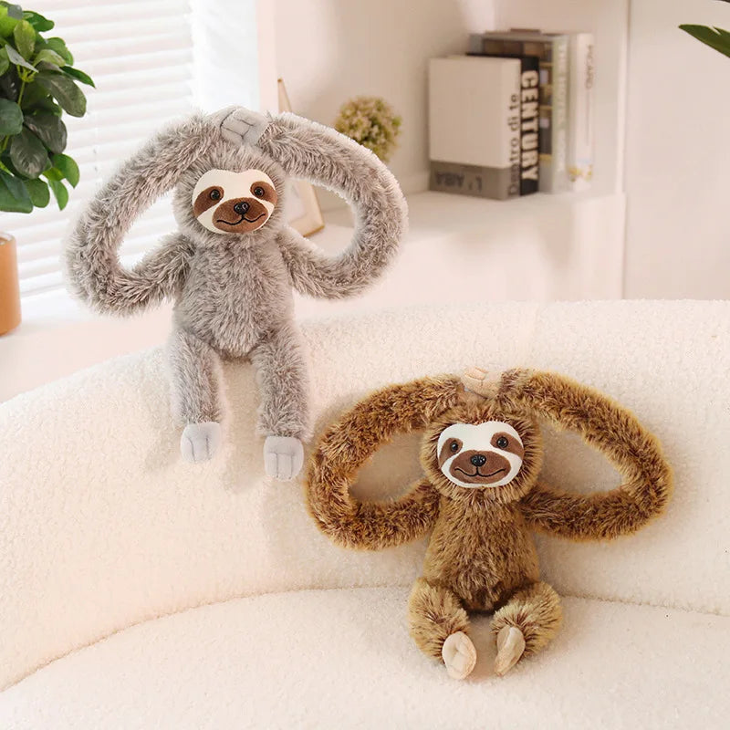 Sweet Sloth Plush Toy with Long Hugging Arms - Image 2