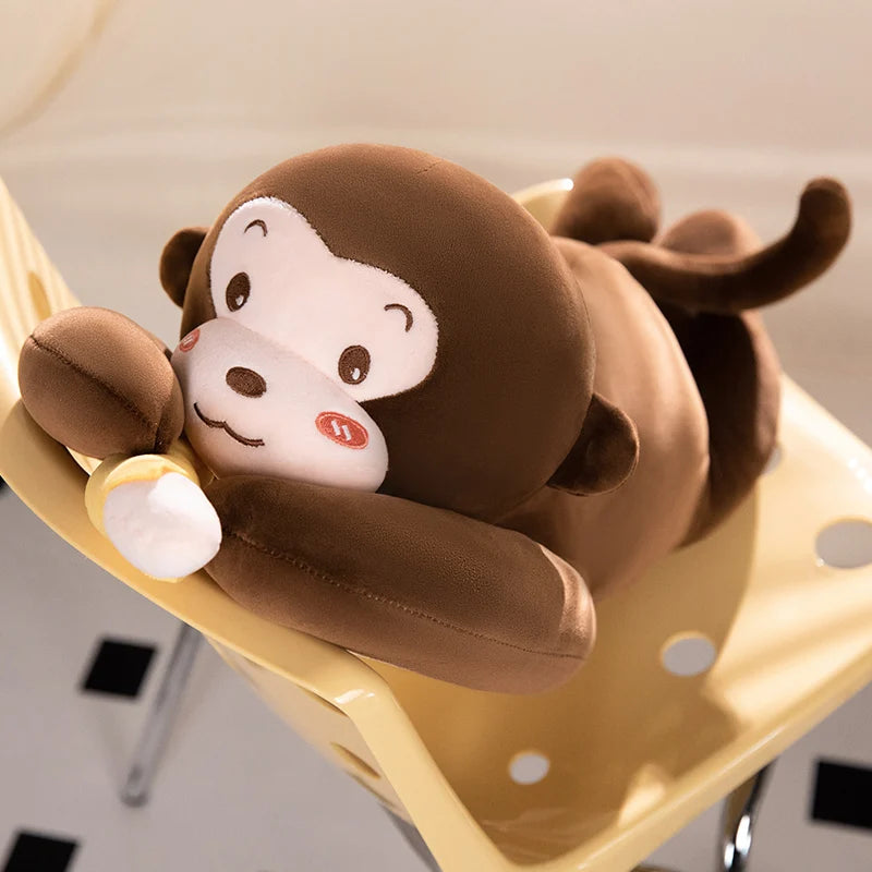 Soft Long Arm Brown Monkey Hugging Plush - Image 5