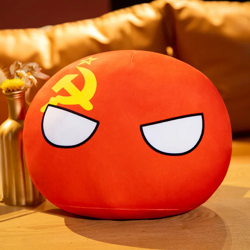 French Countryball Plush Toy with Mustache - Image 8