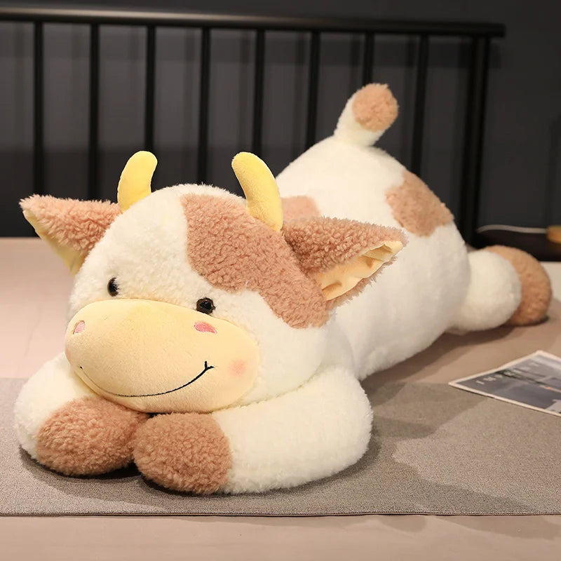 Oversized Black and White Cow Plush Body Pillow - Image 8