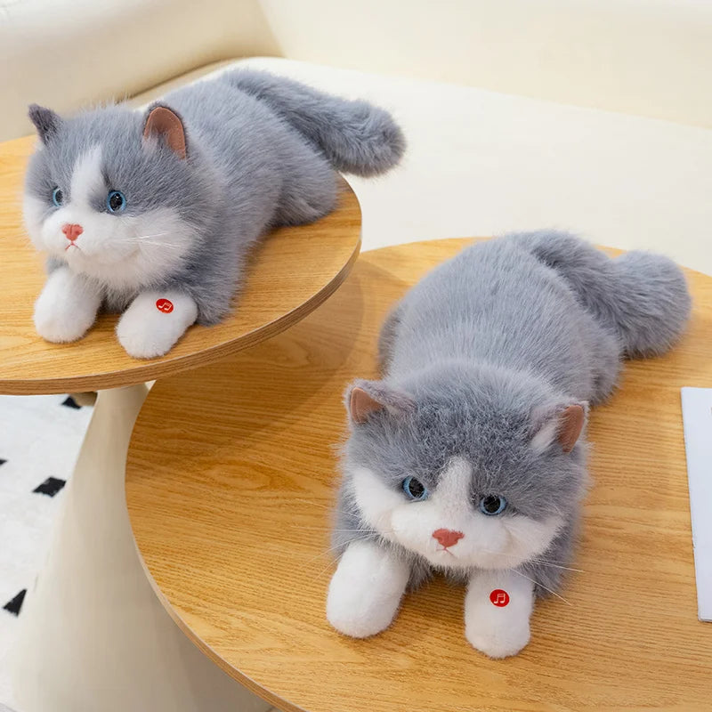 Fluffy Realistic Plush Cat Toy - Image 6