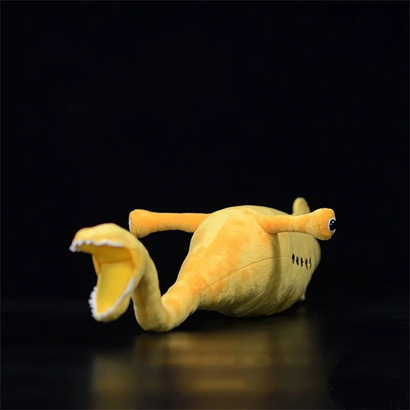 Yellow Sandworm Plush Toy with Open Mouth - Image 4