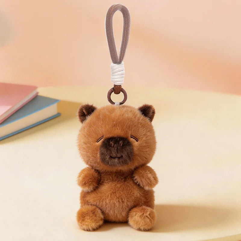Cute White Chibi Animal Plush Keychain - Image 13