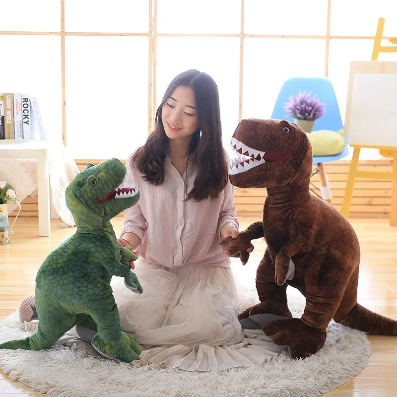 Soft Green T-Rex Dinosaur Plush Toy - Image 5