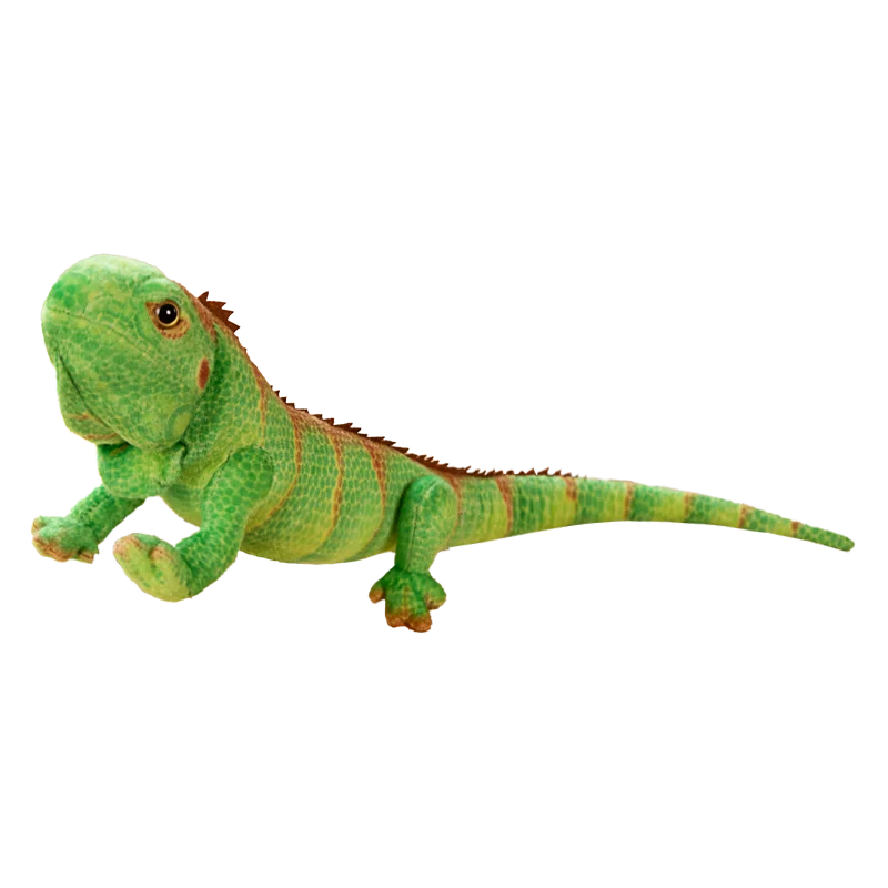 Lifelike Green Iguana Plush Toy with Detailed Scales - Image 6