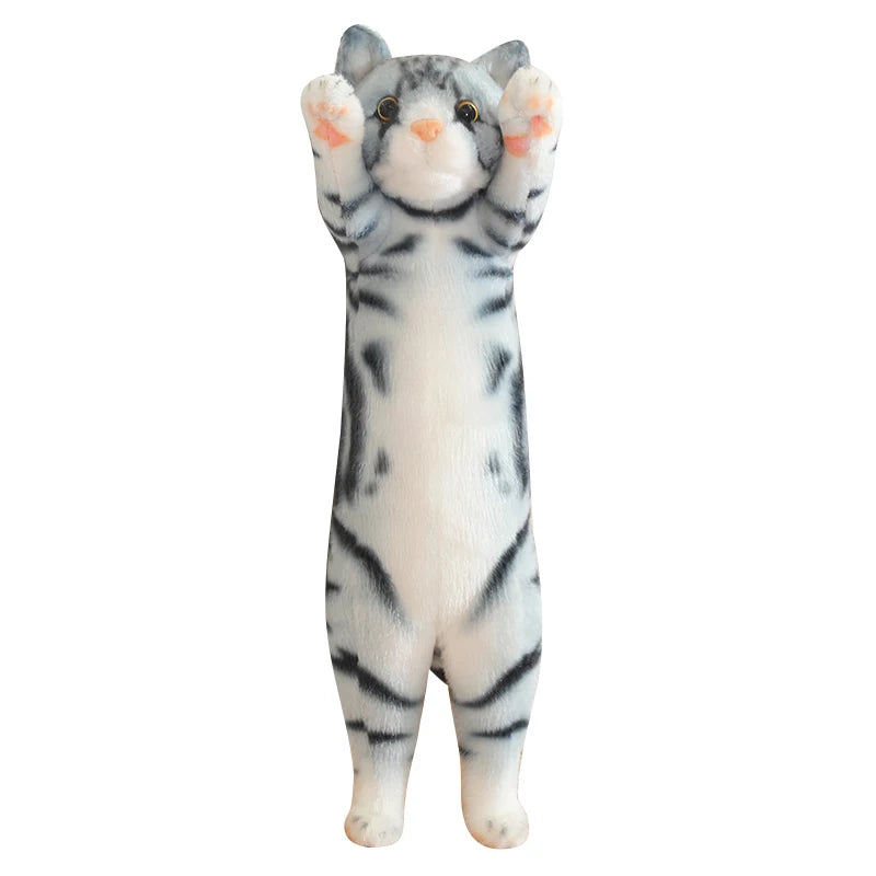 Adorable Standing Cat Plush with Raised Paws - Image 9