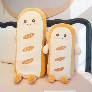 Smiling Baguette Plush Pillow