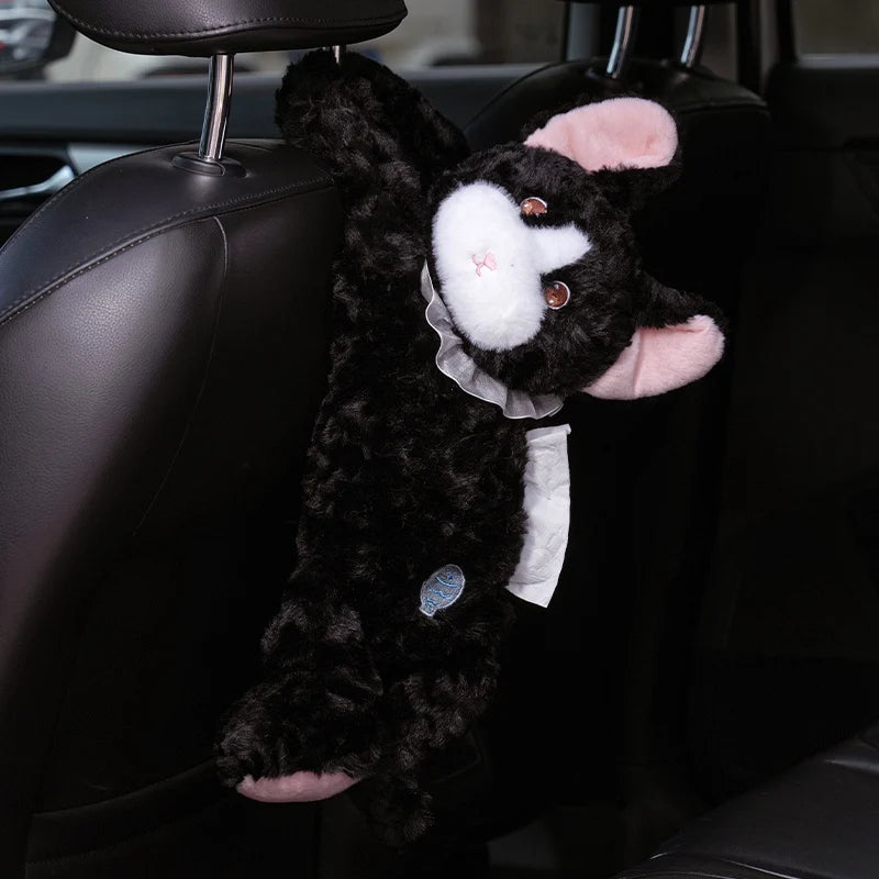 Cute Panda Plush Hanging Car Tissue Holder - Image 7