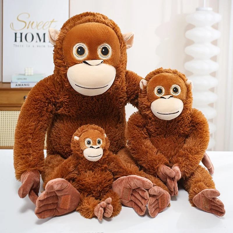 Oversized Mother and Baby Orangutan Plush - Image 2