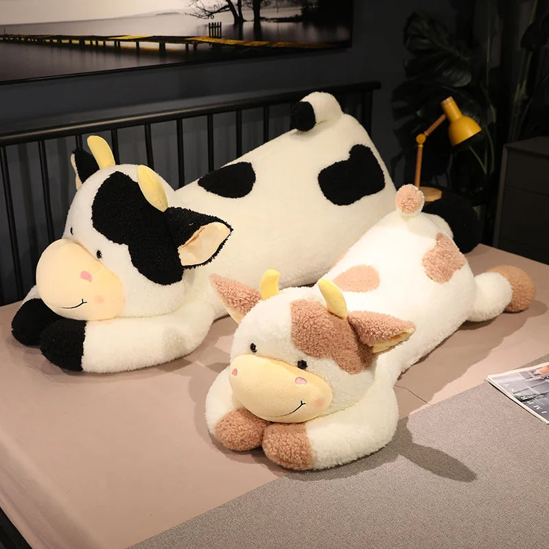 Oversized Black and White Cow Plush Body Pillow - Image 5