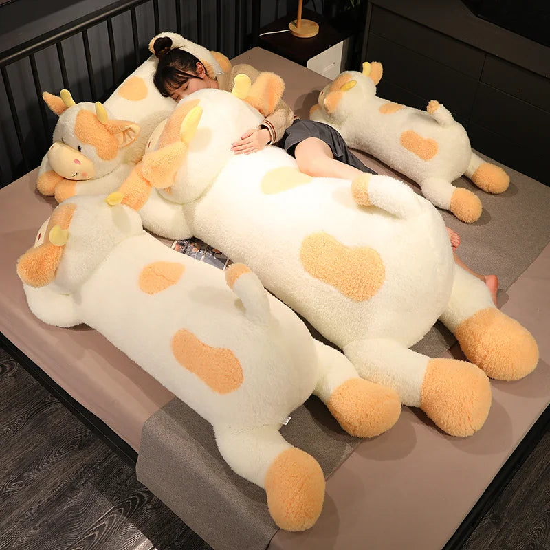 Oversized Black and White Cow Plush Body Pillow - Image 3