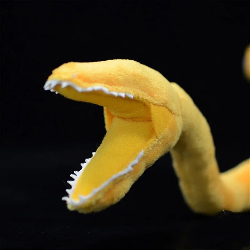 Yellow Sandworm Plush Toy with Open Mouth - Image 3