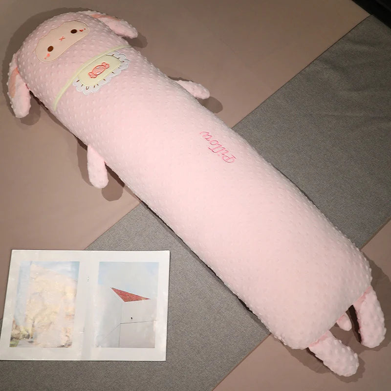 Adorable Plush Lamb Body Pillow - Image 4