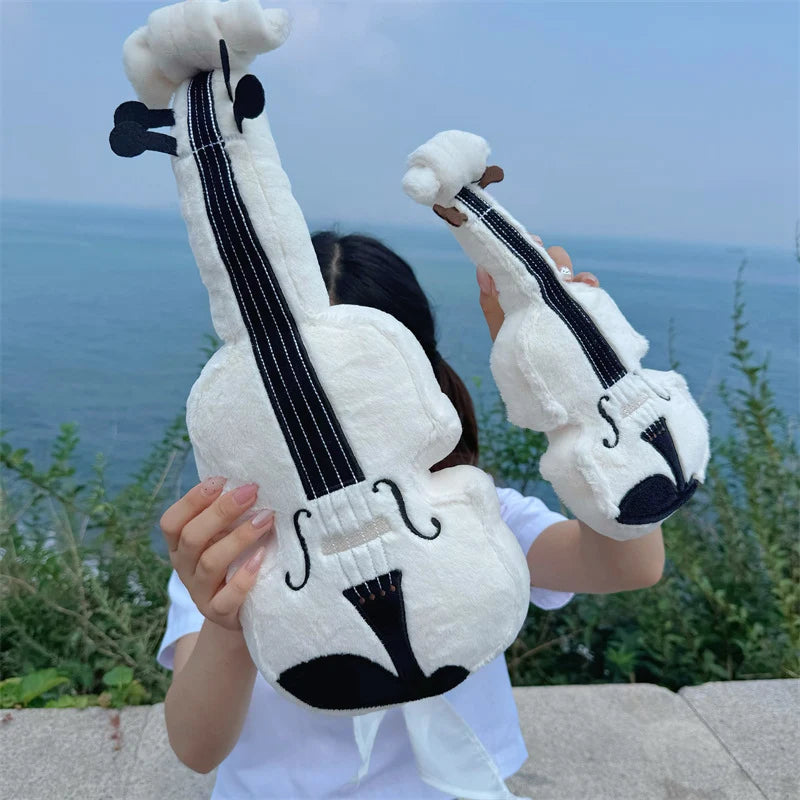 Brown and Cream Plush Violin Toy - Image 5