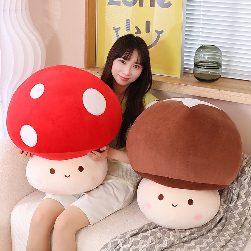 Kawaii Red Mushroom Plush with White Spots - Image 2