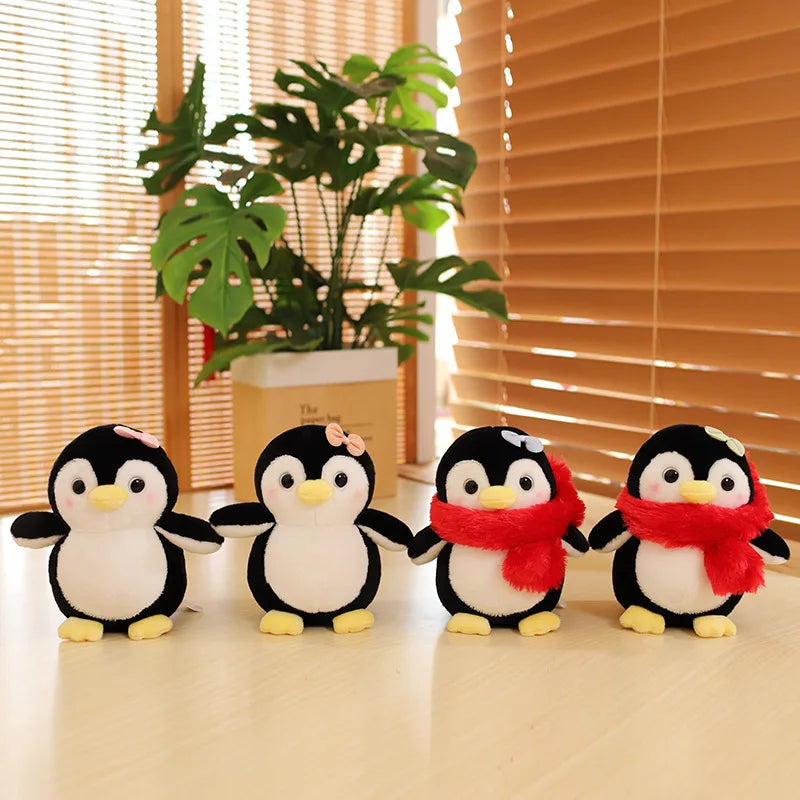 Cute Penguin Plush with Bows and Rosy Cheeks - Image 4
