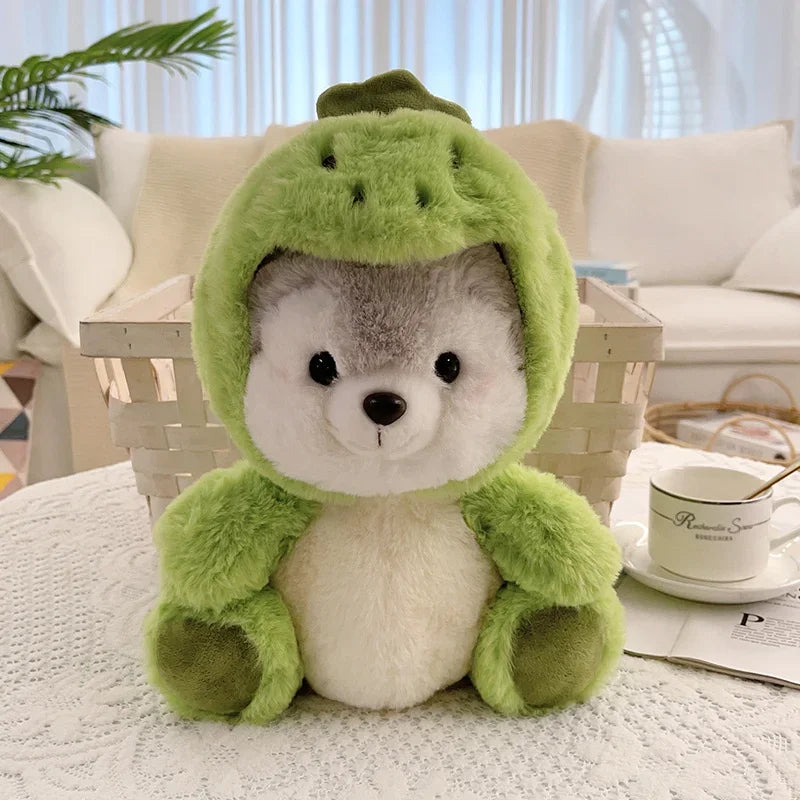 Cute Plush Animal with Pink Pig Costume - Image 9