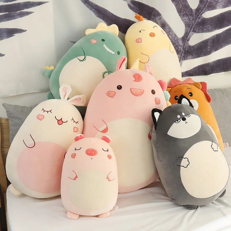 Chubby Dinosaur Plush Pillow in Mint Green - Image 3