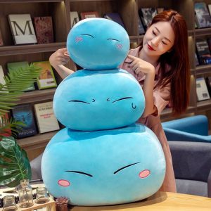 Cute Light Blue Stacked Slime Plush Toy