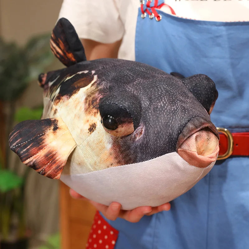 Lifelike Mottled Pufferfish Plush Toy - Image 6