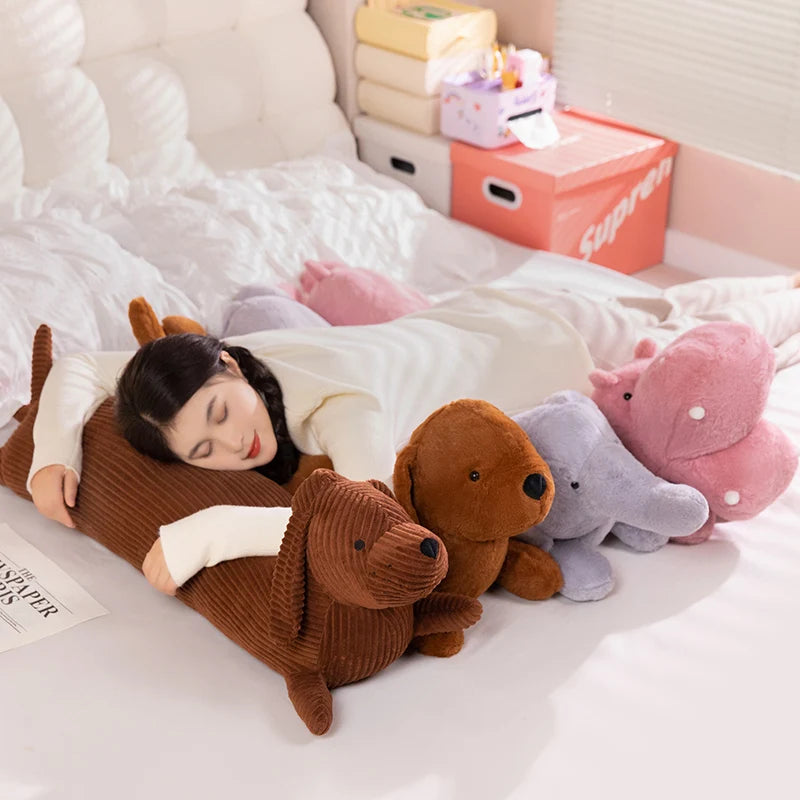 Brown Corduroy Dachshund Body Pillow - Image 6