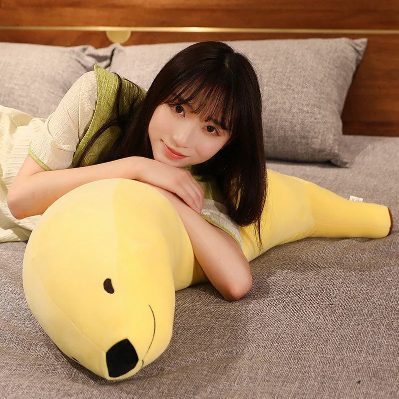 Smiling Yellow Banana Plush Pillow - Image 4