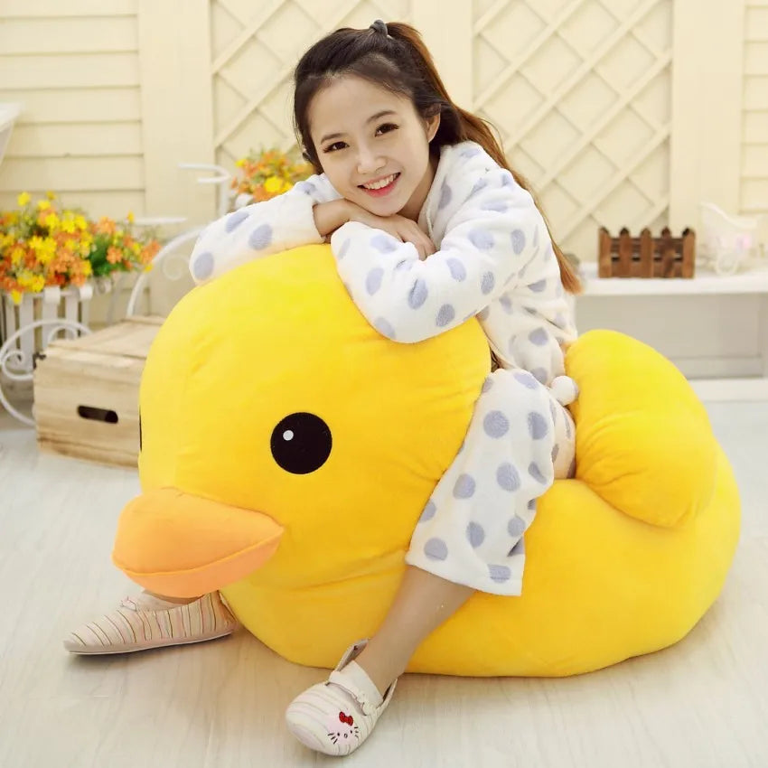 Chubby Bright Yellow Plush Duck Toy - Image 3