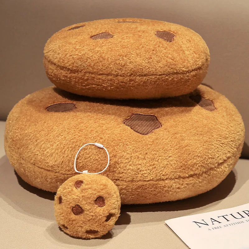 Soft Chocolate Chip Cookie Plush Pillow - Image 6