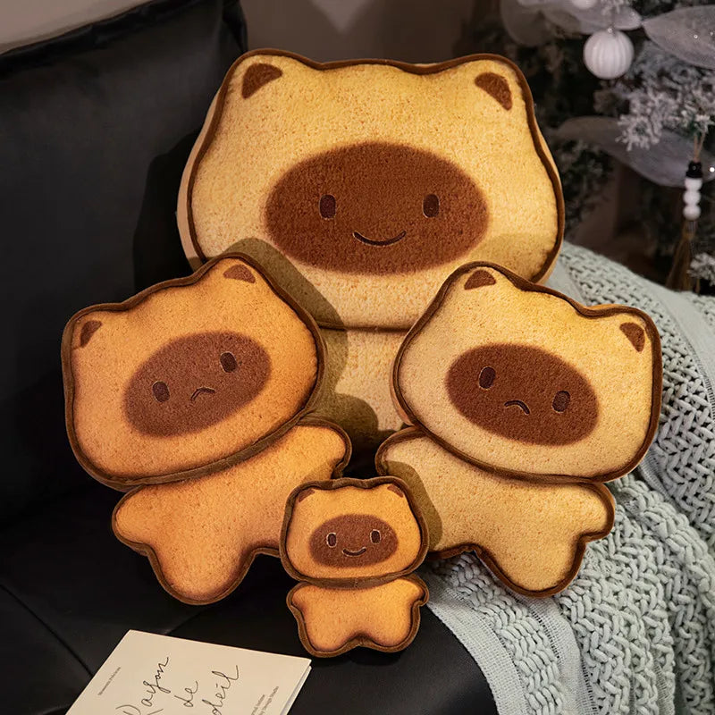 Adorable Plush Cookie Bear Keychain - Image 2