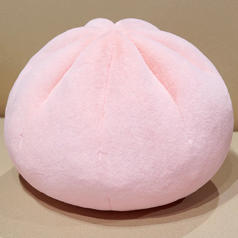 Large Pink Plush Steamed Bun Pillow - Image 9