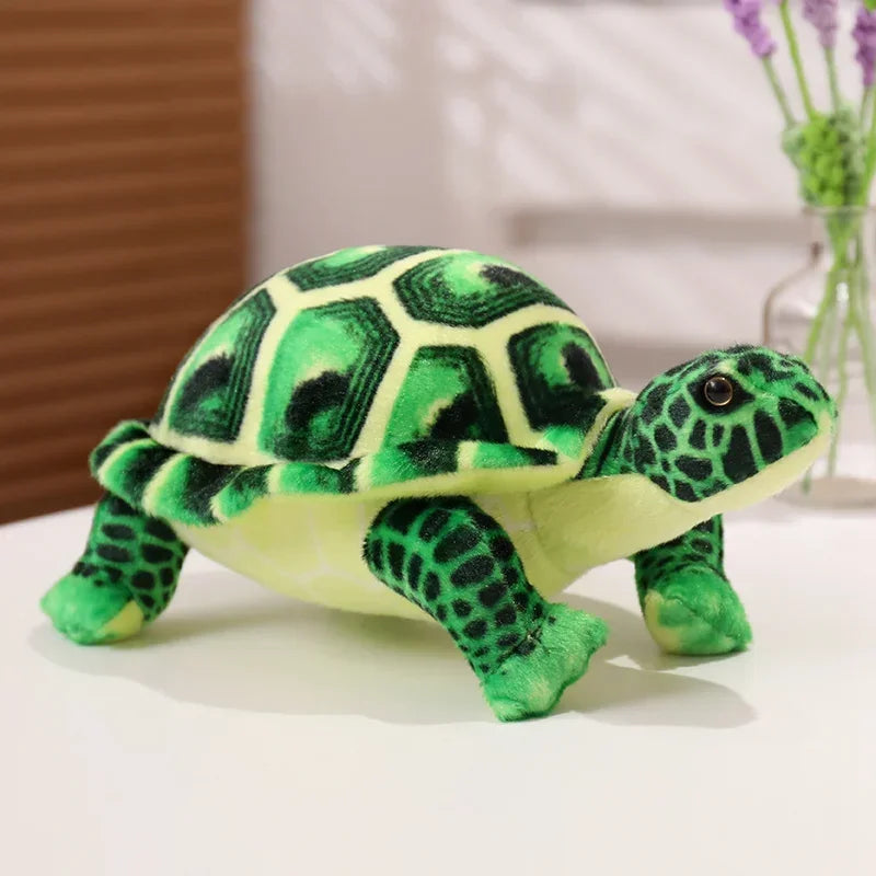Realistic Soft Sea Turtle Plush with Segmented Shell - Image 7