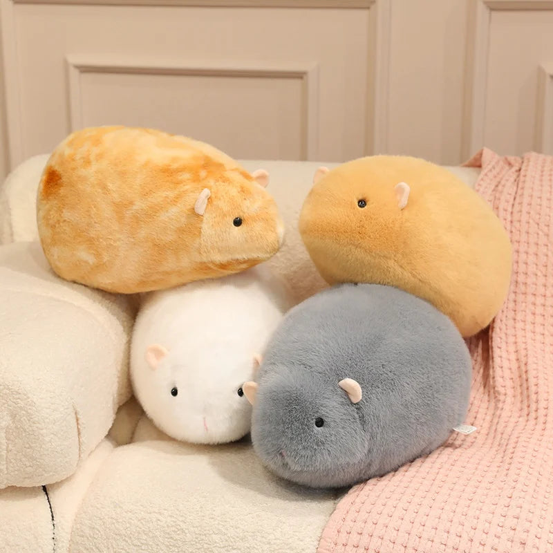Chubby Mottled Orange Hamster Plush
