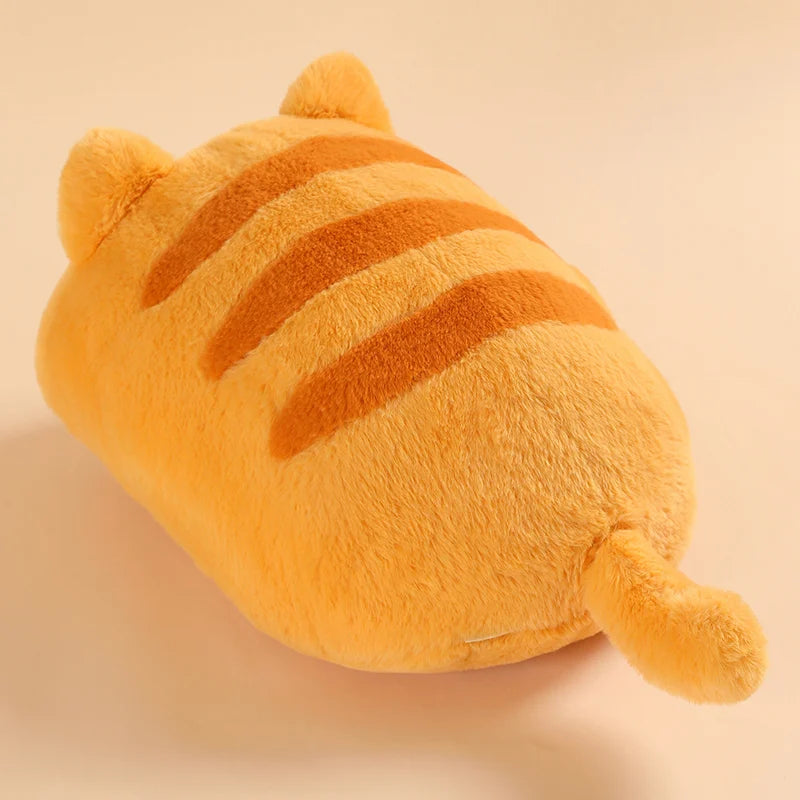 Soft Two-Tone Plush Sleeping Animal Cushion - Image 5