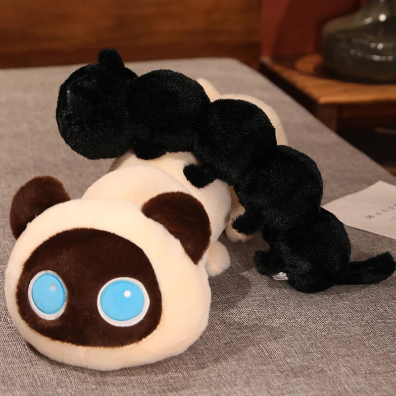 Long Black Cat Plush Body Pillow - Image 4
