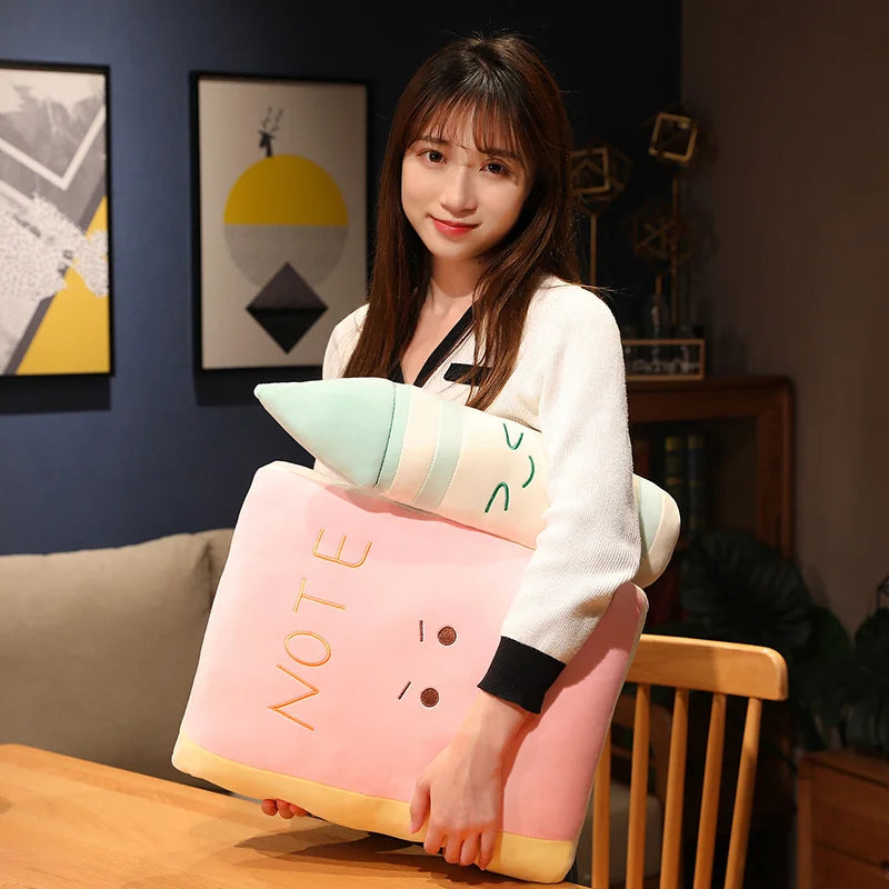 Cute Pastel Stationery Plush Pillow Set - Image 6
