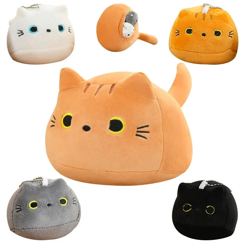 Kawaii Chubby Cat Plushie & Keychain Set - Image 14