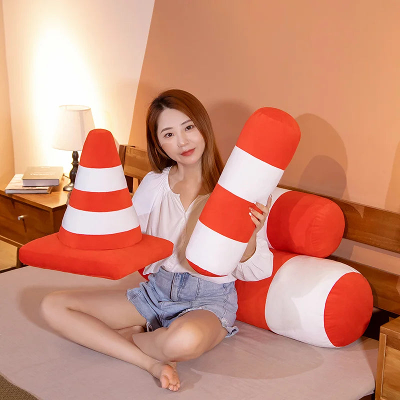 Novelty Plush Traffic Cone and Barrier Cushions - Image 5