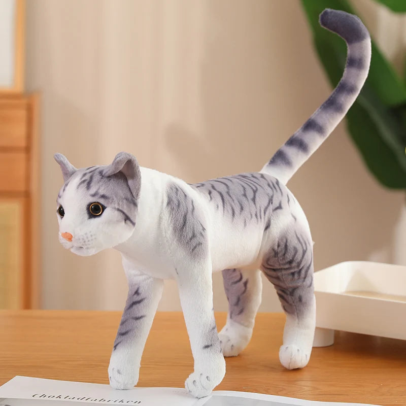 Realistic Tabby Cat Plush Toy - Image 9