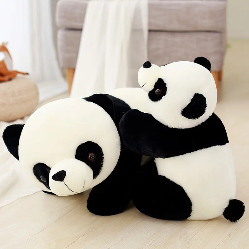 Hugging Black and White Panda Plush Toy - Image 5