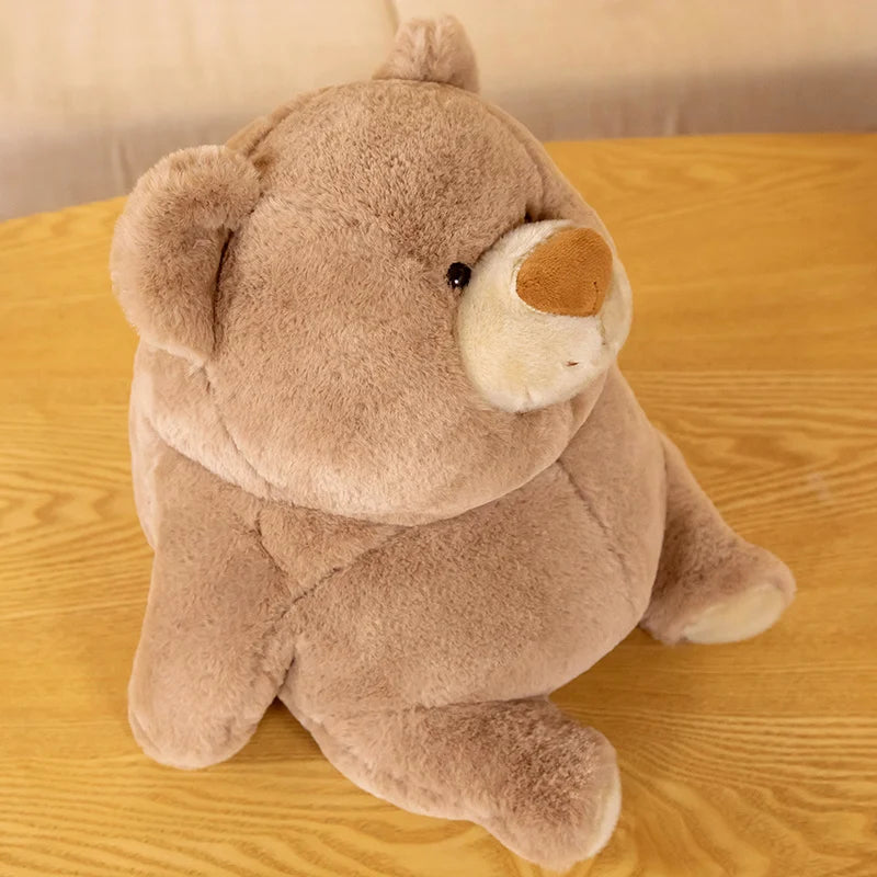 Cute Light Grey Sitting Plush Elephant - Image 12