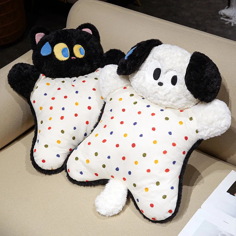Cute Dog Plush Toy with Polka Dot Body - Image 2