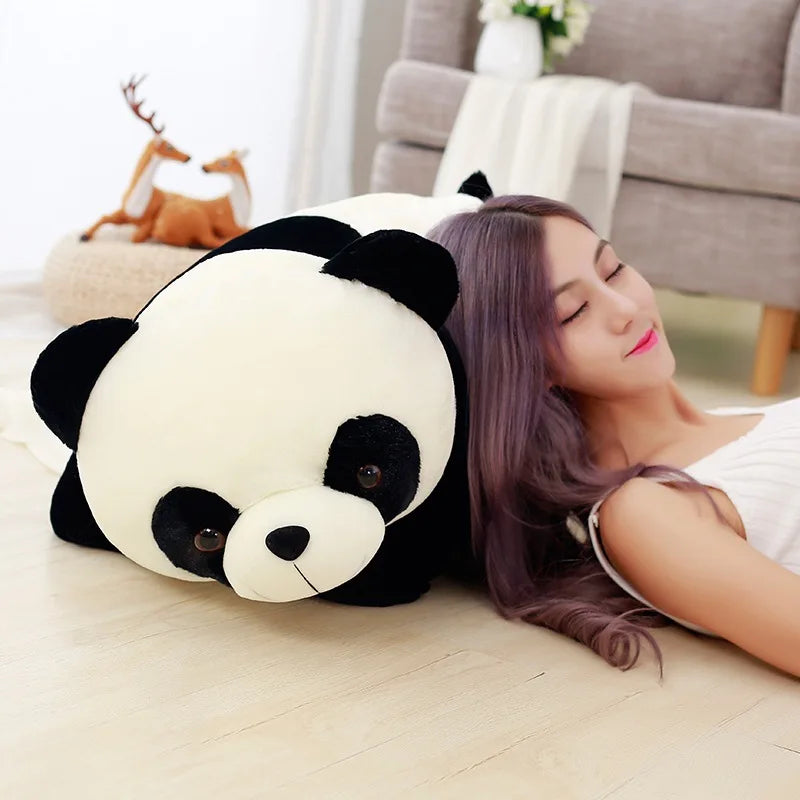 Hugging Black and White Panda Plush Toy - Image 3