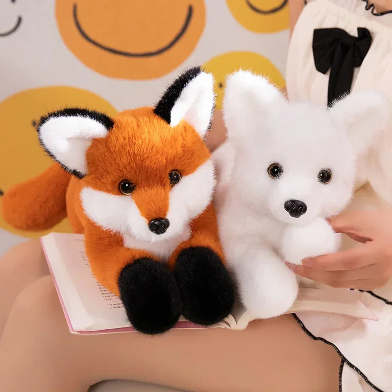 Orange Fox with White Bear on Back Plush - Image 3