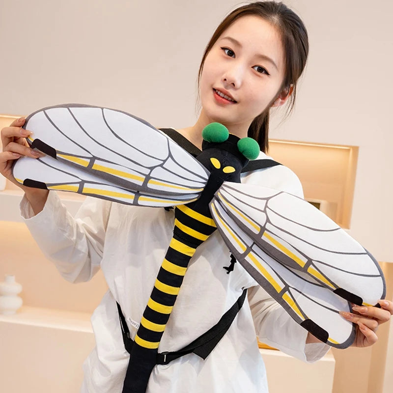Green Praying Mantis Plush Shoulder Bag - Image 7