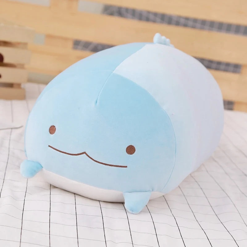 Chubby Calico Cat Plush Pillow with Smiling Face - Image 6