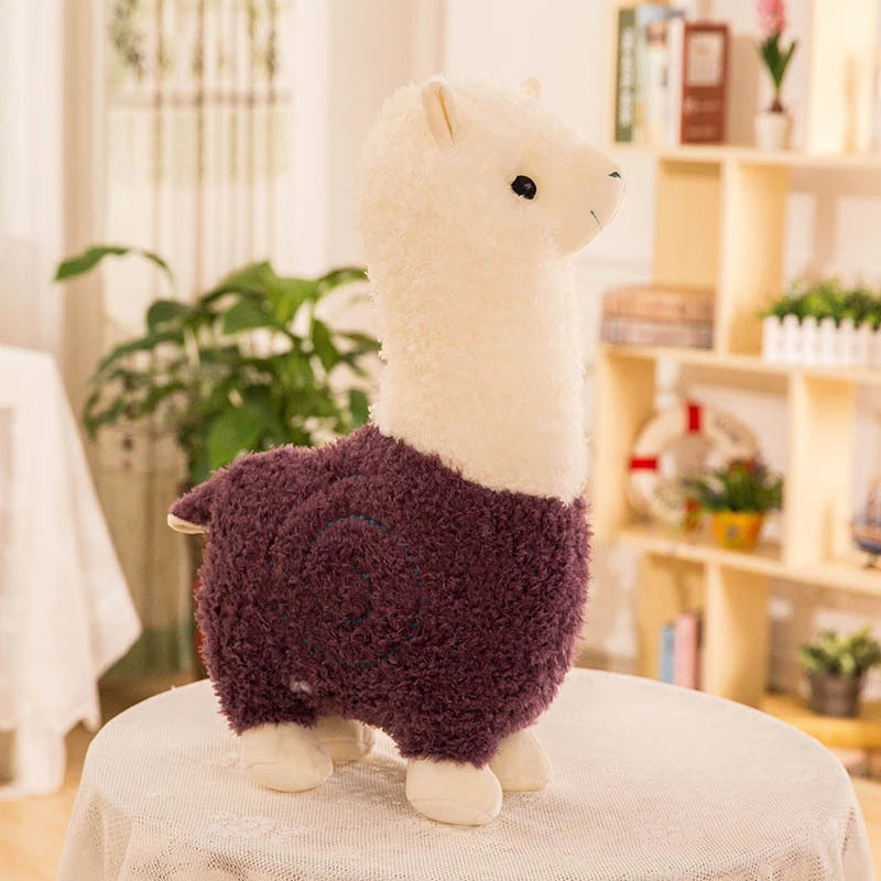 Oversized Cream and Pink Alpaca Plush Toy - Image 7