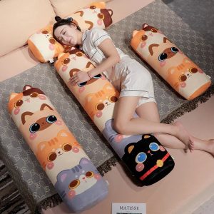 Cute Stacked Cat Plush Body Pillow