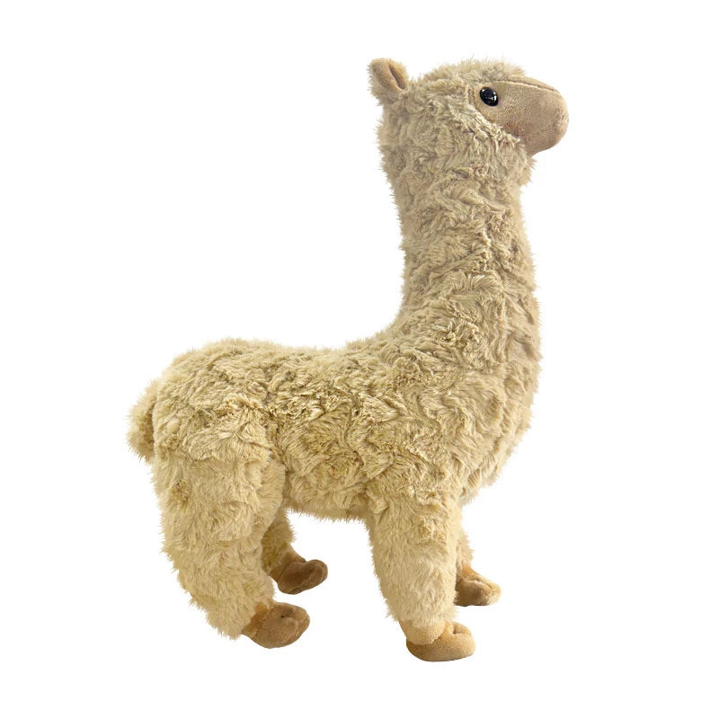 White Alpaca Plush Toy with Pink Ears - Image 6