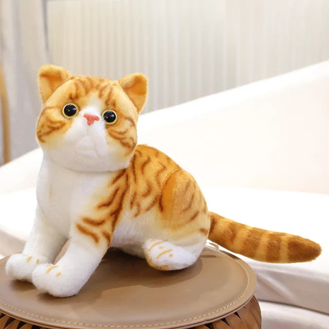 Soft Grey Lying Cat Plush - Image 23